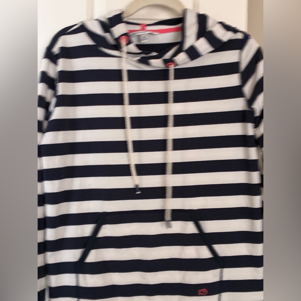 Southern Tide Navy stripe hoodie Sz XS
